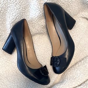 Tory Burch Navy Block Heels